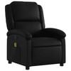 vidaXL Massage Recliner Chair Black Faux leather, Metal, Plywood, Foam