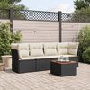 vidaXL Garden Sofa Set Black PE rattan Large Modular Garden Sofa Set