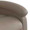 vidaXL Recliner Chair Cappuccino Faux Leather, Metal, Plywood