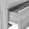 vidaXL Bedside Cabinet Set of 2 Grey Sonoma Engineered wood