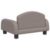 vidaXL Kids Sofa Taupe 19.7x15.7x11.8" Fabric
