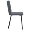 vidaXL Dining Chair Set of 6 Dark Grey Velvet, Plywood, Metal Medium