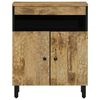 vidaXL Side Cabinet Natural Solid mango wood, engineered wood, iron Medium