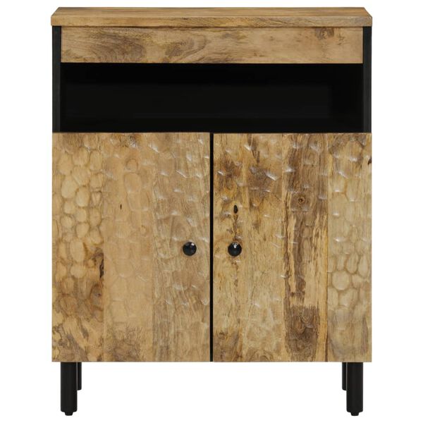 vidaXL Side Cabinet Natural Solid mango wood, engineered wood, iron Medium