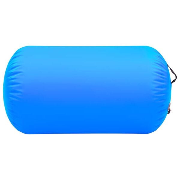 vidaXL Inflatable Gymnastic Roll with Pump 39.4x23.6" PVC Blue