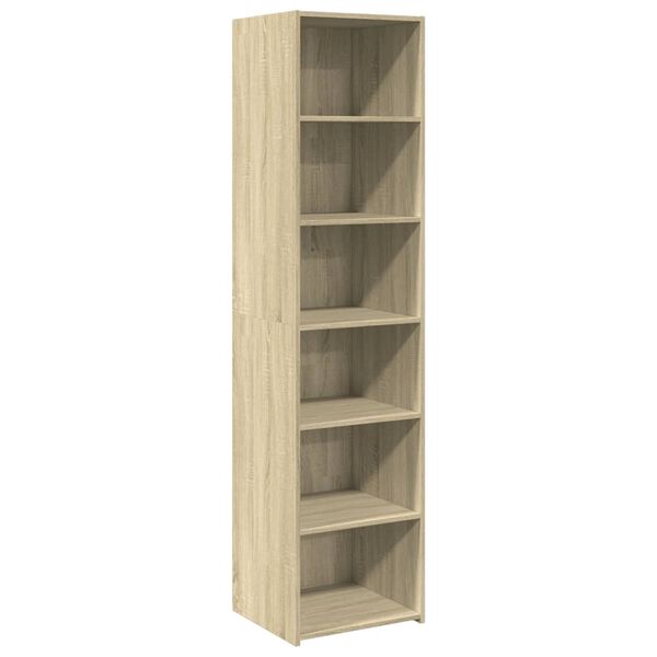vidaXL Highboard Sonoma Oak Engineered Wood Tall Highboard Rectangular