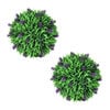 vidaXL Artificial Plant Set of 2 Green & Purple Polyethylene Medium