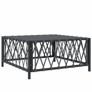 vidaXL Garden Table Anthracite Woven fabric, powder-coated steel