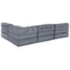 vidaXL Modular Sofa 4 pcs Grey Fabric
