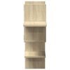 vidaXL Wall Shelf Sonoma Oak Engineered Wood 49.0 in x 7.1 in x 23.8 in