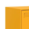 vidaXL TV Cabinet Set of 2 Mustard Yellow Cold-rolled steel Large