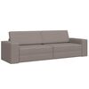 vidaXL Sofa Bed Taupe 96.46 x 30.71 x 30.31 in Velvet