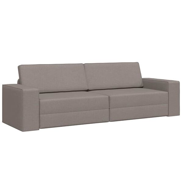 vidaXL Sofa Bed Taupe 96.46 x 30.71 x 30.31 in Velvet