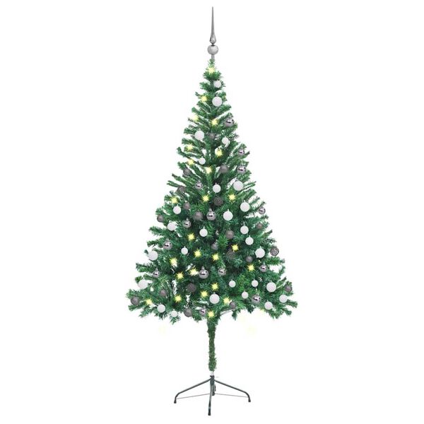 vidaXL Christmas Tree Green PVC, plastic 70.9 in Christmas Tree