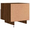 vidaXL Bedside Cabinet Set of 2 Brown oak Engineered wood Medium