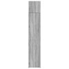 vidaXL Slim Storage Cabinet Grey Sonoma Engineered Wood Extra Tall