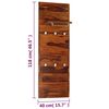 vidaXL Coat Hanger Brown Solid Acacia Wood 46.5 in Coat Rack