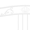 vidaXL Sofa Bed Frame White Powder-coated metal Single