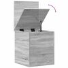 vidaXL Storage Box Gray Sonoma 15.7"x16.5"x18.1" Engineered Wood
