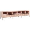 vidaXL TV Cabinet Pink Cold-rolled Steel Large TV Cabinet Rectangular