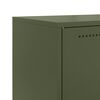 vidaXL Highboard Olive Green Steel Medium Highboard Rectangular