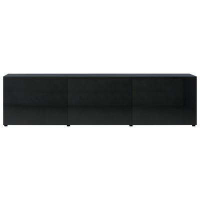 vidaXL TV Stand High Gloss Black 47.2"x13.4"x11.8" Engineered Wood
