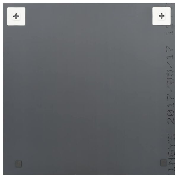 vidaXL Wall Mirror Transparent Glass 16 x 16 in Minimalistic