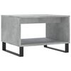 vidaXL Coffee Table Concrete Grey Engineered Wood, Iron Medium