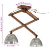 vidaXL Ceiling Lamp Vintage silver Iron and solid mango wood