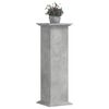 vidaXL Plant Stand Concrete Grey Engineered Wood Tall Decorative Inlays