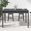 vidaXL Garden Table Grey Solid Pine Wood 47.6 x 32.5 x 29.9 in Durable