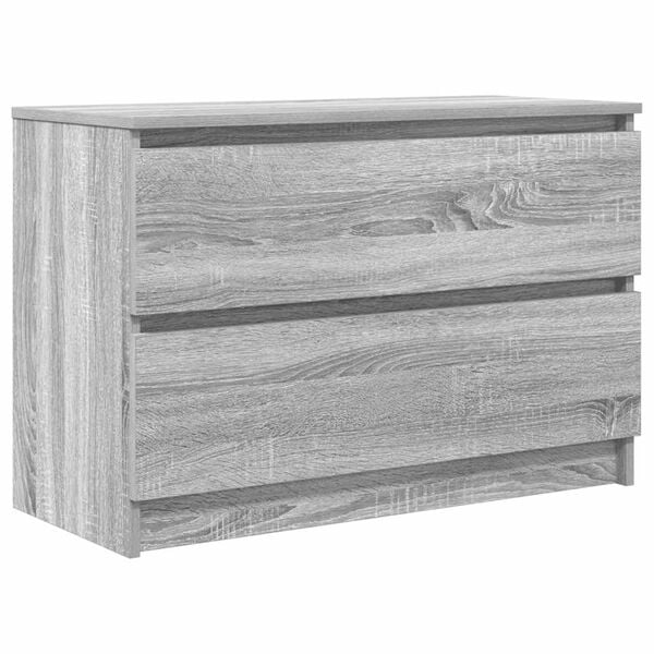 vidaXL TV Cabinet Grey Sonoma Engineered Wood Standard Storage