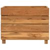 vidaXL Raised Bed Varying shades of teak Solid teak wood, steel Medium