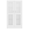 vidaXL Display Cabinet White Engineered wood Display Cabinet Rectangular