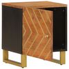 vidaXL Bedside Cabinet Set of 2 Brown and Black