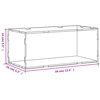 vidaXL Display Box Transparent 13.4x6.3x5.5" Acrylic