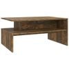 vidaXL Coffee Table Smoked Oak Engineered Wood 35.4 x 23.6 x 16.7 in