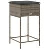 vidaXL Garden Bar Stool Grey