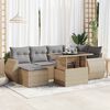 vidaXL Garden Sofa Set Beige