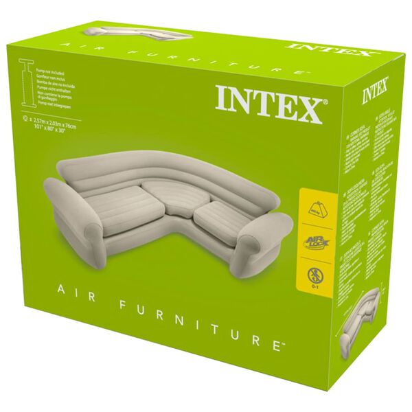 INTEX Inflatable Sofa Beige PVC Large