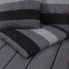 vidaXL Duvet Cover Set Set of 2 Dark Gray 100% Cotton 79 x 79 in
