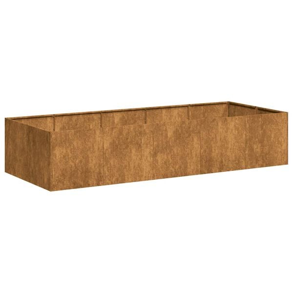 vidaXL Planter Rusty Weathering Steel Large Decorative Inlays Planter