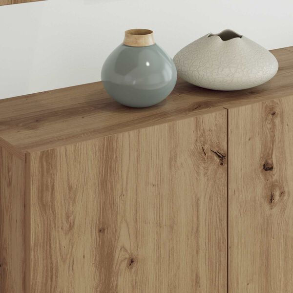 vidaXL TV Wall Unit Wall-mounted 5 pcs Artisan Oak Engineered Wood