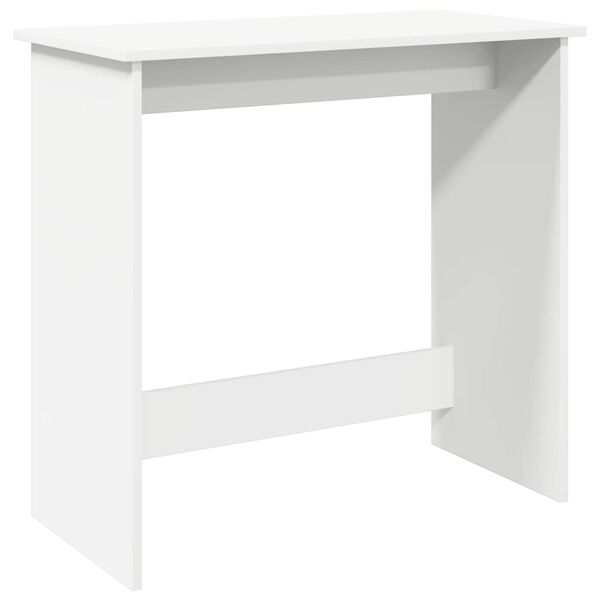 vidaXL Desk White Engineered wood Compact Simplistic Desk