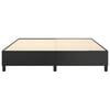 vidaXL Bed Frame Black Faux leather, plywood, engineered wood King