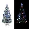 vidaXL Artificial Christmas Tree Green Fiberglass, Steel Large Lights