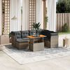 vidaXL Garden Sofa Set Gray