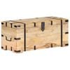 vidaXL Chest Natural Solid Mango Wood Large Chest Rectangular Rustic