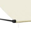 vidaXL Retractable Awning Cream, Anthracite Polyester, Steel