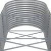 vidaXL Garden Raised Bed Grey Powder-coated steel Large Tough